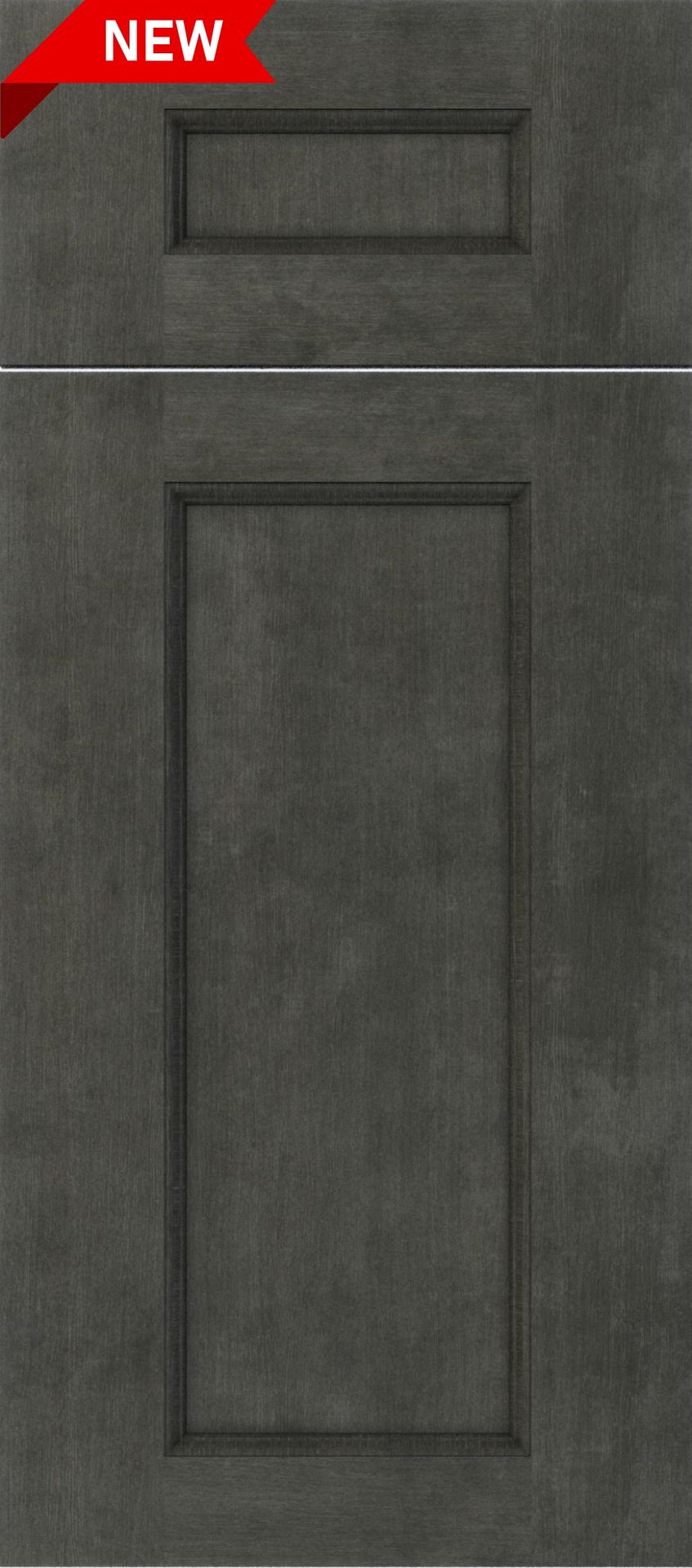 Double Smokey Ash Shaker grey kitchen cabinetry