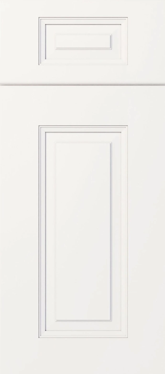 Elegant Charleston White classic raised panel kitchen cabinetry