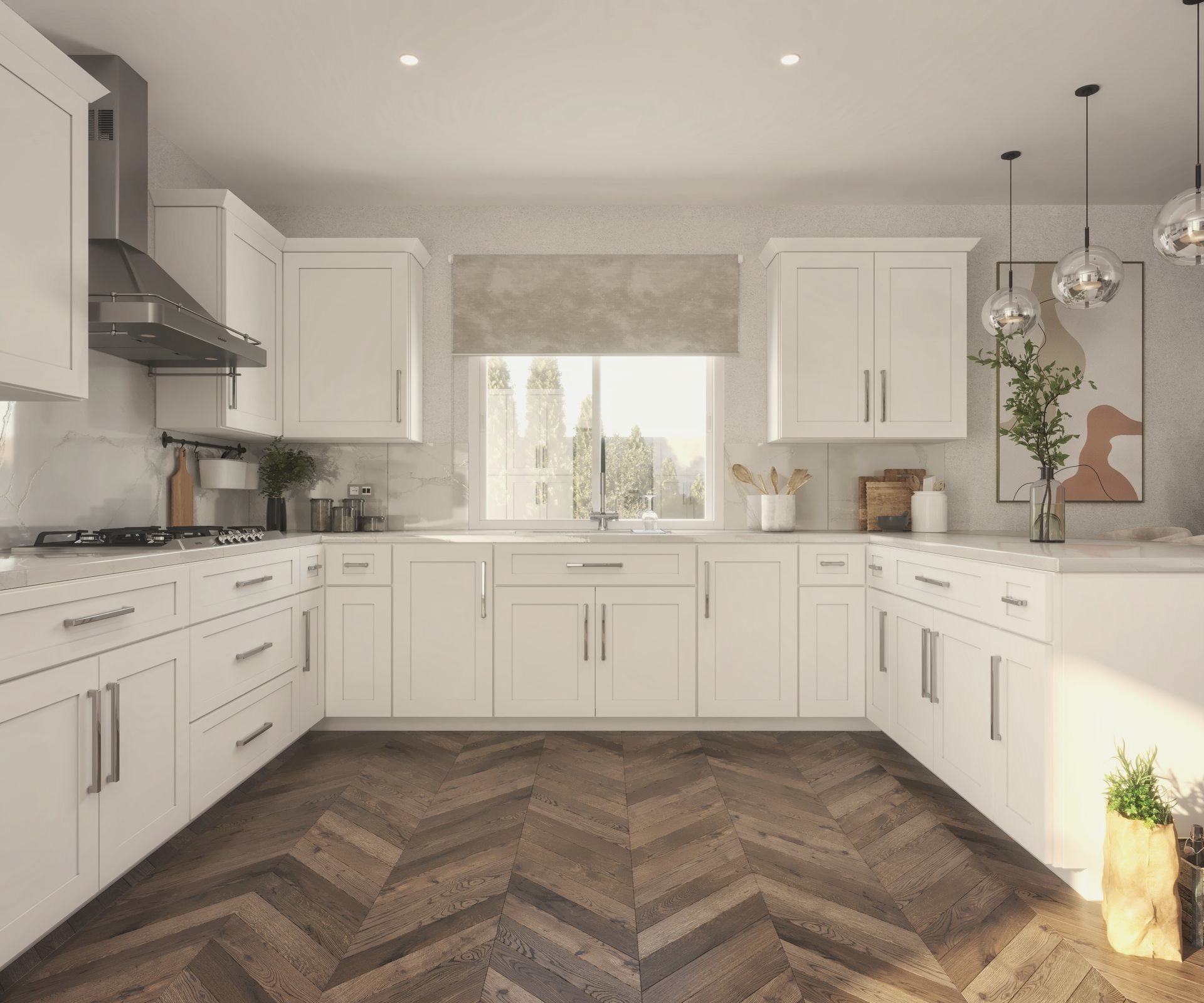 Shaker White Kitchen 