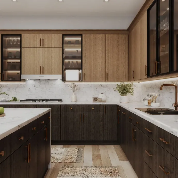 Contemporary Kitchen Remodel by Sunshine Home Material - Kitchen Cabinets & Remodeling project photo